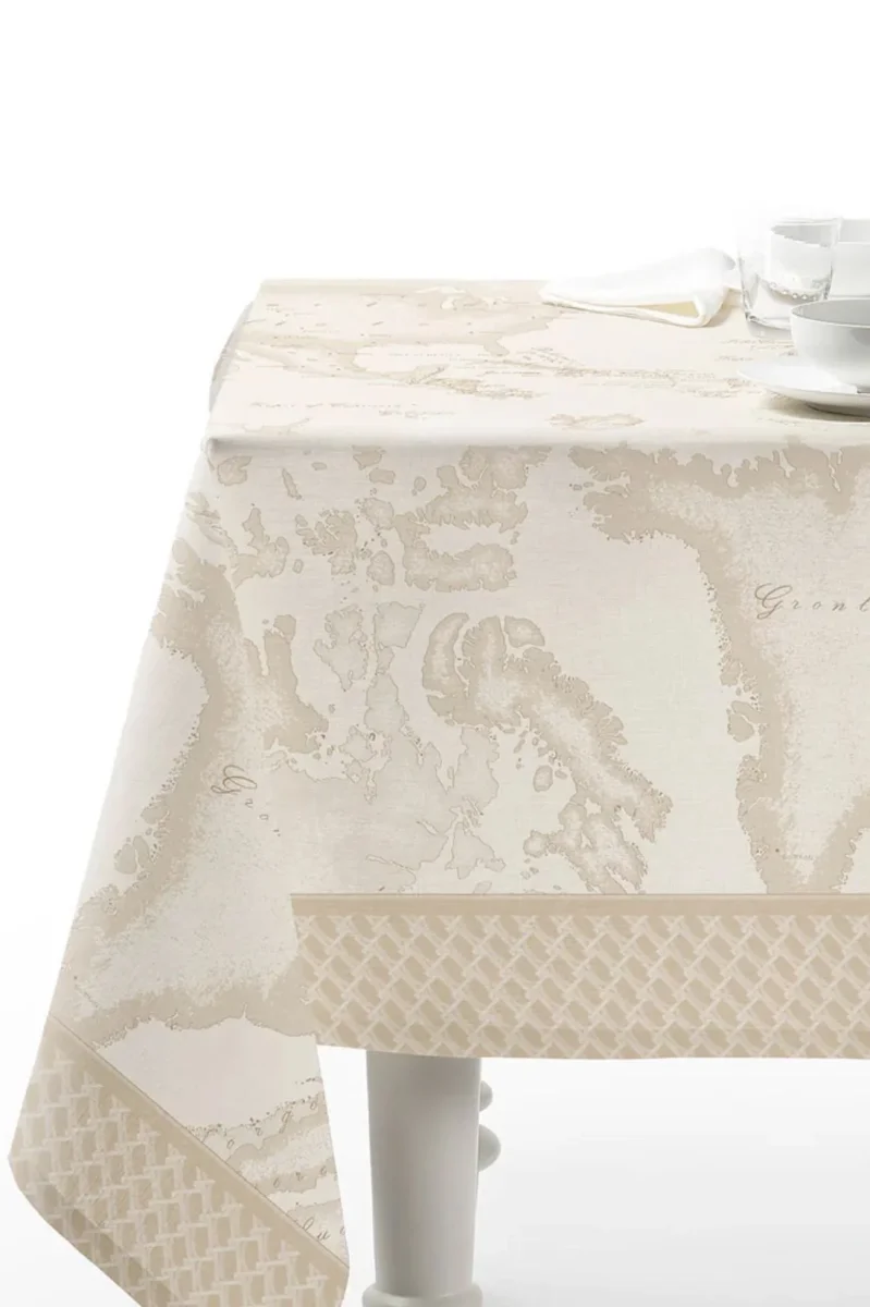 Geo White Monogram Tovaglia - immagine 3