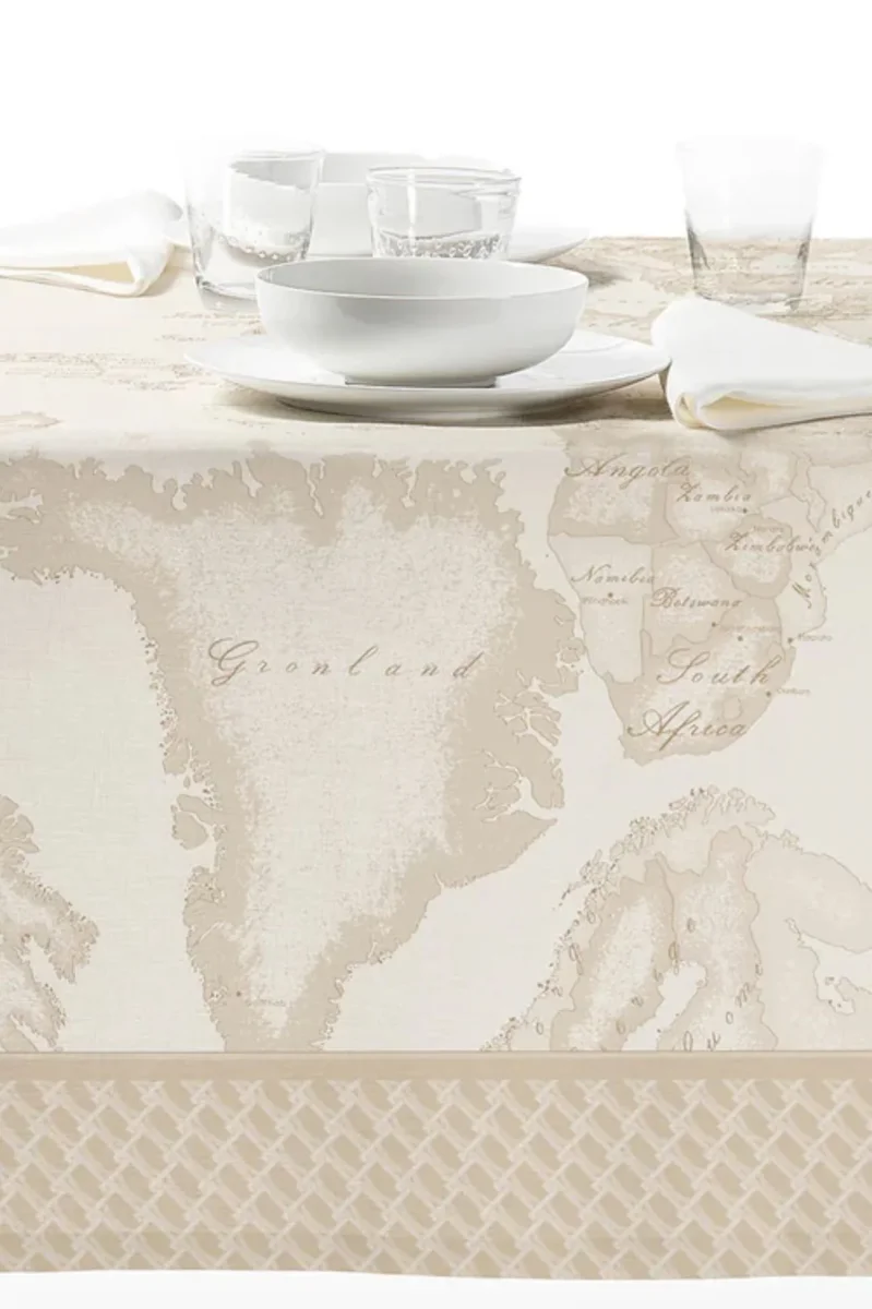 Geo White Monogram Tovaglia - immagine 4